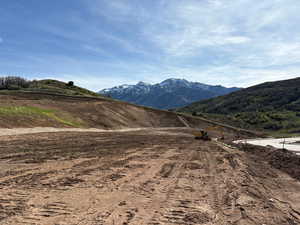 View of lot looking west