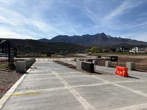 View of the main community entrance looking west