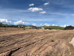 View of lot looking east