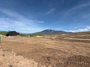 View of lot looking east