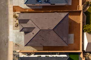 View from above of property