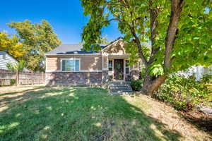 Craftsman house with stone siding
