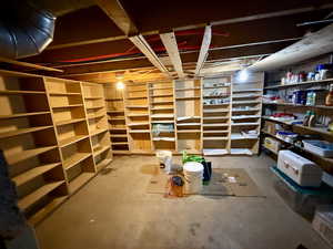 View of storage room