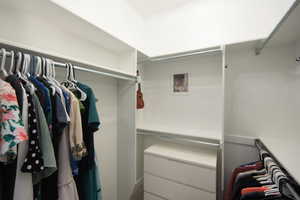 View of spacious closet