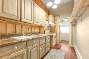 Kitchen with Custom Built Cabinets & Backsplash