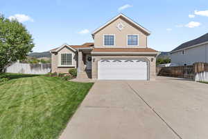 Traditional style house with brick, stucco, and siding