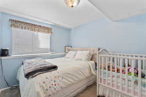 Downstairs bedroom with window ledge