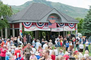 View of community with a mountain view