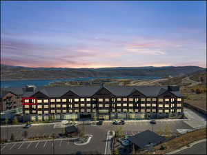 Water view with a mountainous background