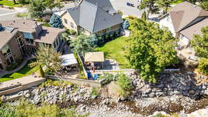 View from above of property