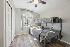 Bedroom #3 with ceiling fan