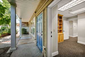 View of back patio area