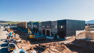 Exterior space featuring a mountain view