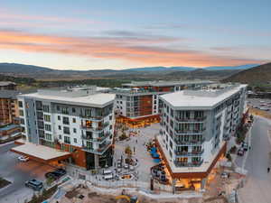 View of city featuring a mountainous background