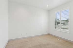 Office just off enty, with double glass doors.