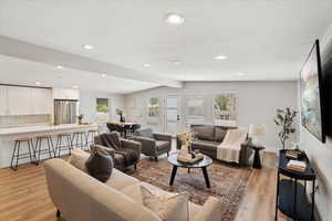 Vaulted ceilings in main living room