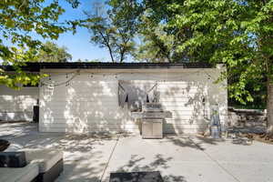 View of patio and grill