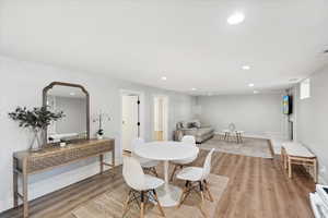 Basement also has open floor plan