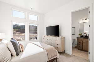 Bedroom featuring baseboards