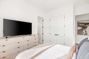 Bedroom with a closet