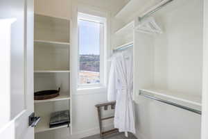 View of spacious closet