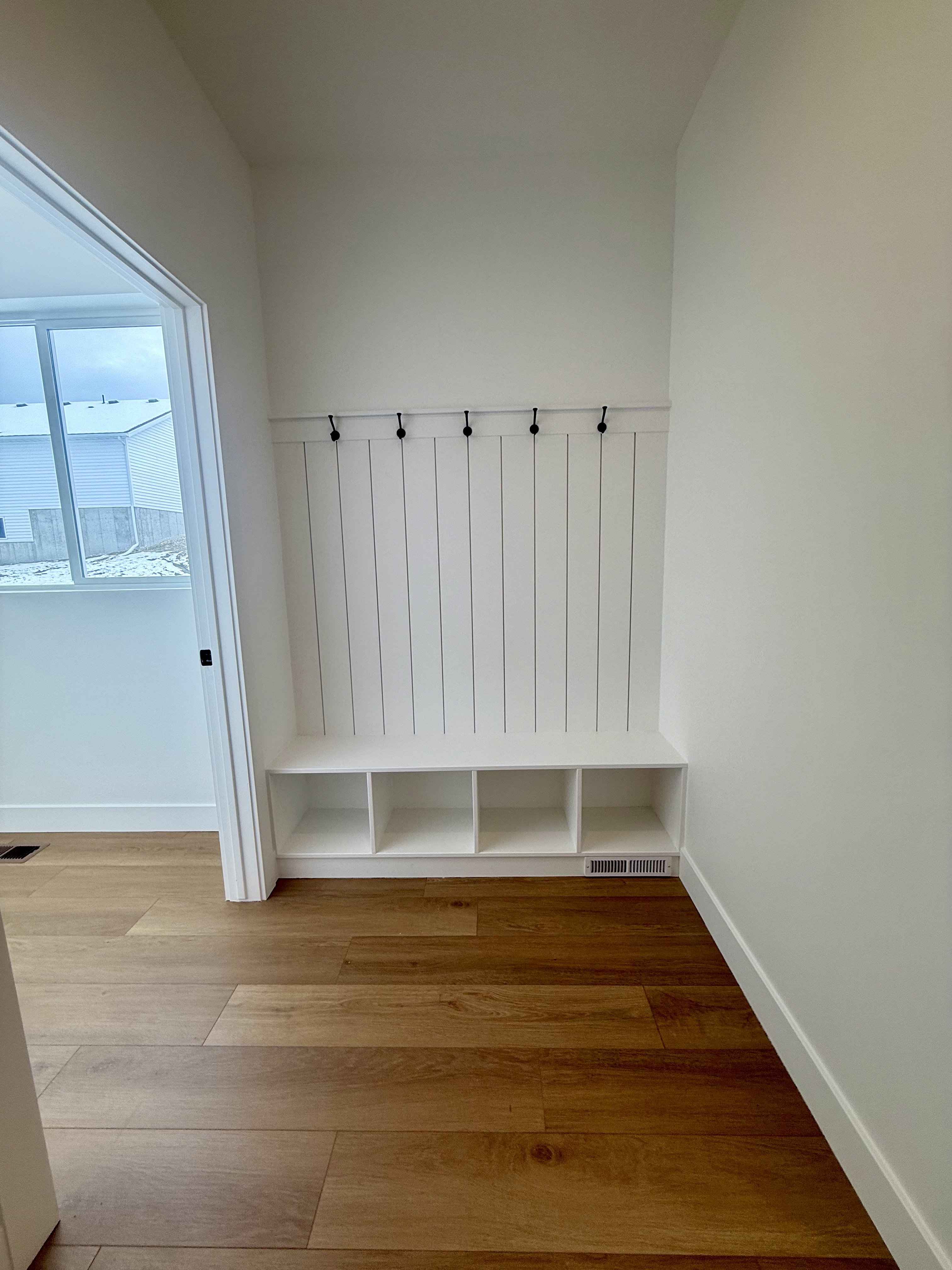 Mudroom right off the garage door