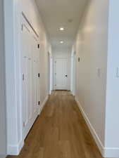 Hallway leading to main bath and bedrooms
