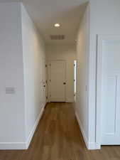 Garage entrance to mud room