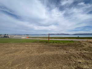 Water view featuring a mountainous background