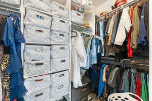 View of spacious closet