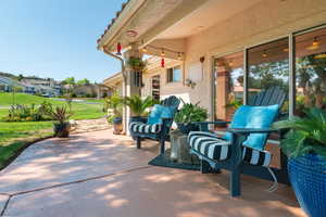 View of patio / terrace featuring a residential view