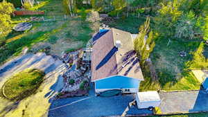 View from above of property