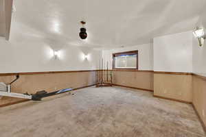 Family room/game room in basement