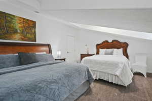Bedroom featuring carpet flooring