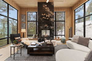 Sunroom with healthy amount of natural light