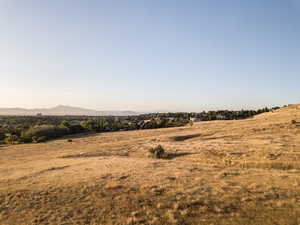 Mountain view with rural landscape
