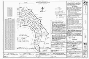 Map showing property parcels