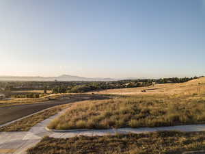 Mountain view with rural landscape