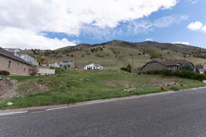 View of mountain backdrop Looking toward Green Canyon.