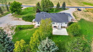 View from above of property