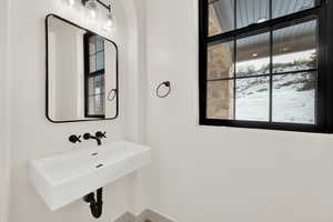 Main floor powder room.