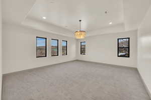 Master bedroom with views of nature from every window.