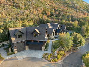 View from above of property