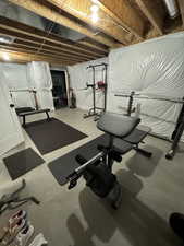 View of workout area