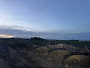 View of street featuring a mountain view and a view of countryside