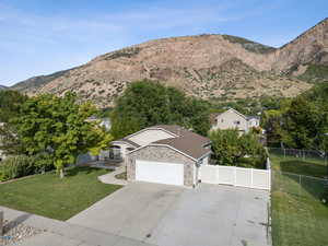 View of mountain background