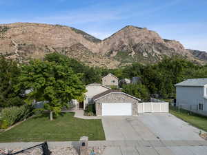 View of mountain background