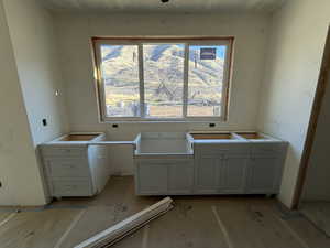 Sink area with plenty of natural light