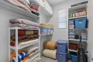 View of storage area