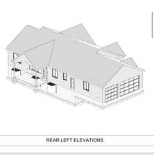 View of a back porch and man door